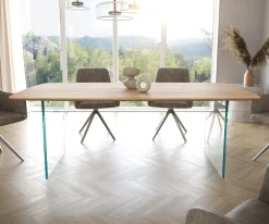 EsstischEdge Boot 200x100x2,5-3 Eiche Natur Glas Schweizer Kante Versandfertig ca. 20.08.26