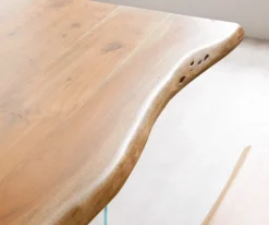 EsstischEdge 200x100 Akazie Natur Glas Live- Sofort versandfertig