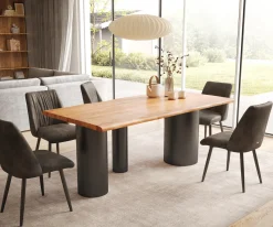 EsstischEdge 200x100 Akazie Natur Troa Metall Schwarz Live- Sofort versandfertig