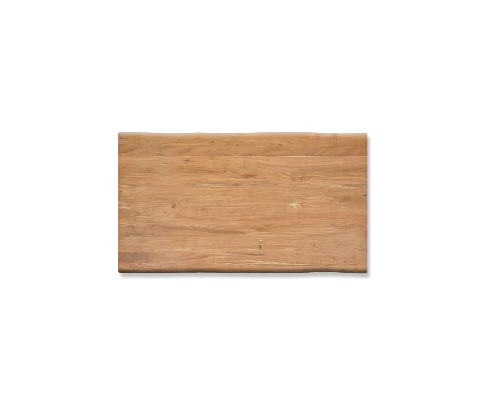 EsstischEdge 160x90cm XL Akazie Natur Edelstahl schmal Live- Sofort versandfertig