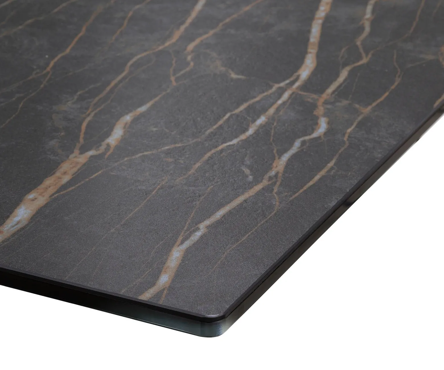 EsstischEdge 200-300x100 Keramik Laminam®Noir Desir Braun Spider Flachstahl Edelstahl ausziehbar Sofort versandfertig