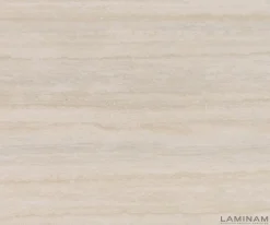 EsstischEdge 200-300x100 Keramik Laminam® Travertino Bianco Creme-Weiß Infinity Metall Effektfinish Titan ausziehbar Sofort versandfertig