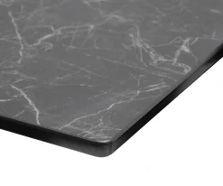 EsstischEdge 180-220x100 Keramik Laminam®Nero Greco Anthrazit Wave Edelstahl ausziehbar Sofort versandfertig