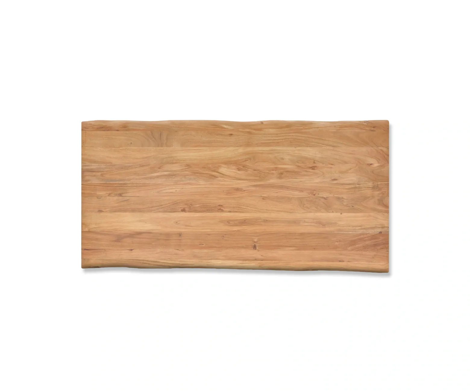 EsstischEdge 200x100 XL Akazie Natur V-Gestell Flachstahl Schwarz Live- Sofort versandfertig