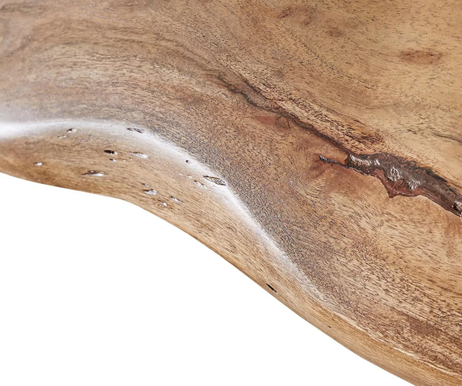 EsstischEdge 200x100 XL Akazie Natur Spider Flachstahl Edelstahl Live- Sofort versandfertig