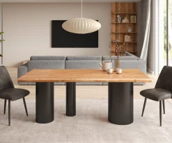 EsstischEdge 200x100 XL Akazie Natur Troa Metall Schwarz Live- Sofort versandfertig