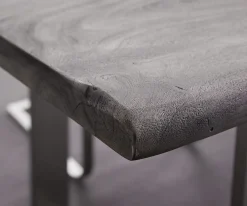 EsstischEdge 200x100 XL Akazie Platin Metall Schräg Live- Versandfertig ca. 07.11.26