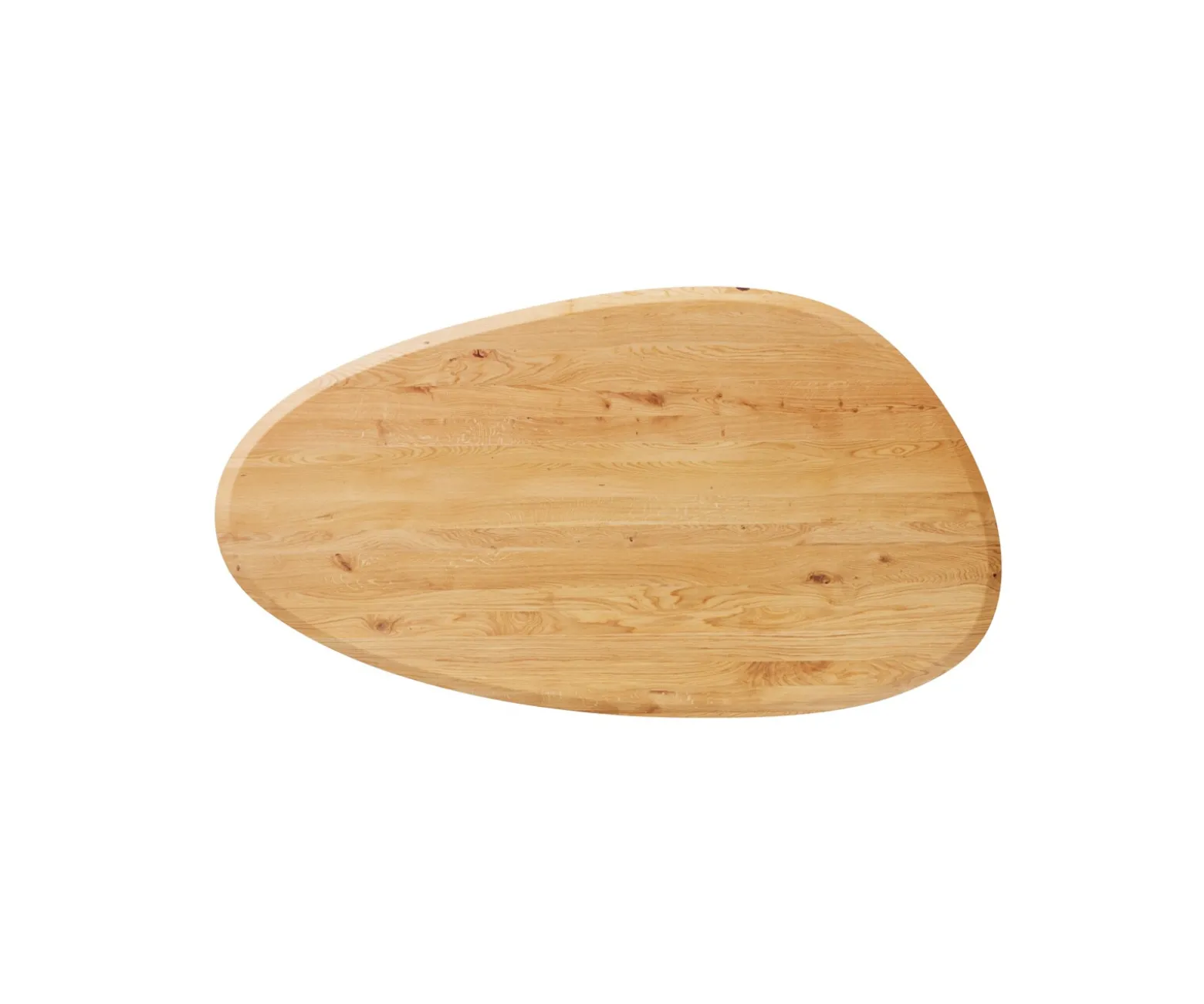EsstischplatteEdge Oval 220x120x2,5 cm Eiche Natur Flow Sofort versandfertig