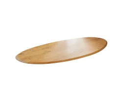 EsstischplatteEdge Oval 280x130x2,5 cm Eiche Natur Flow Sofort versandfertig