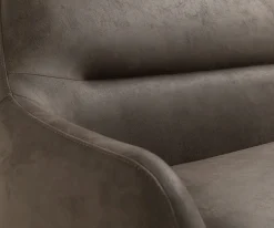 EsszimmerbankTaya-Flex 300 cm Mikrofaser Taupe Vintage Kreuzgestell kantig Graphit Taschenfederkern Sofort versandfertig