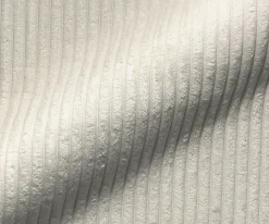 EsszimmerstuhlAbelia-Flex mit Armlehnen Cord Beige Kreuzgestell kantig Edelstahl Sofort versandfertig