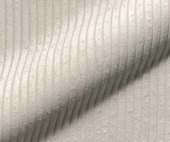 EsszimmerstuhlAbelia-Flex mit Armlehnen Cord Beige Kreuzgestell konisch Edelstahl Sofort versandfertig