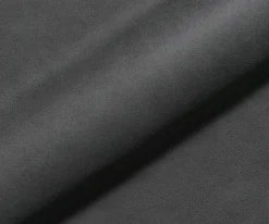 EsszimmerstuhlIlia-Flex mit Armlehnen Mikrofaser Anthrazit Vintage Kreuzgestell konisch Edelstahl Sofort versandfertig