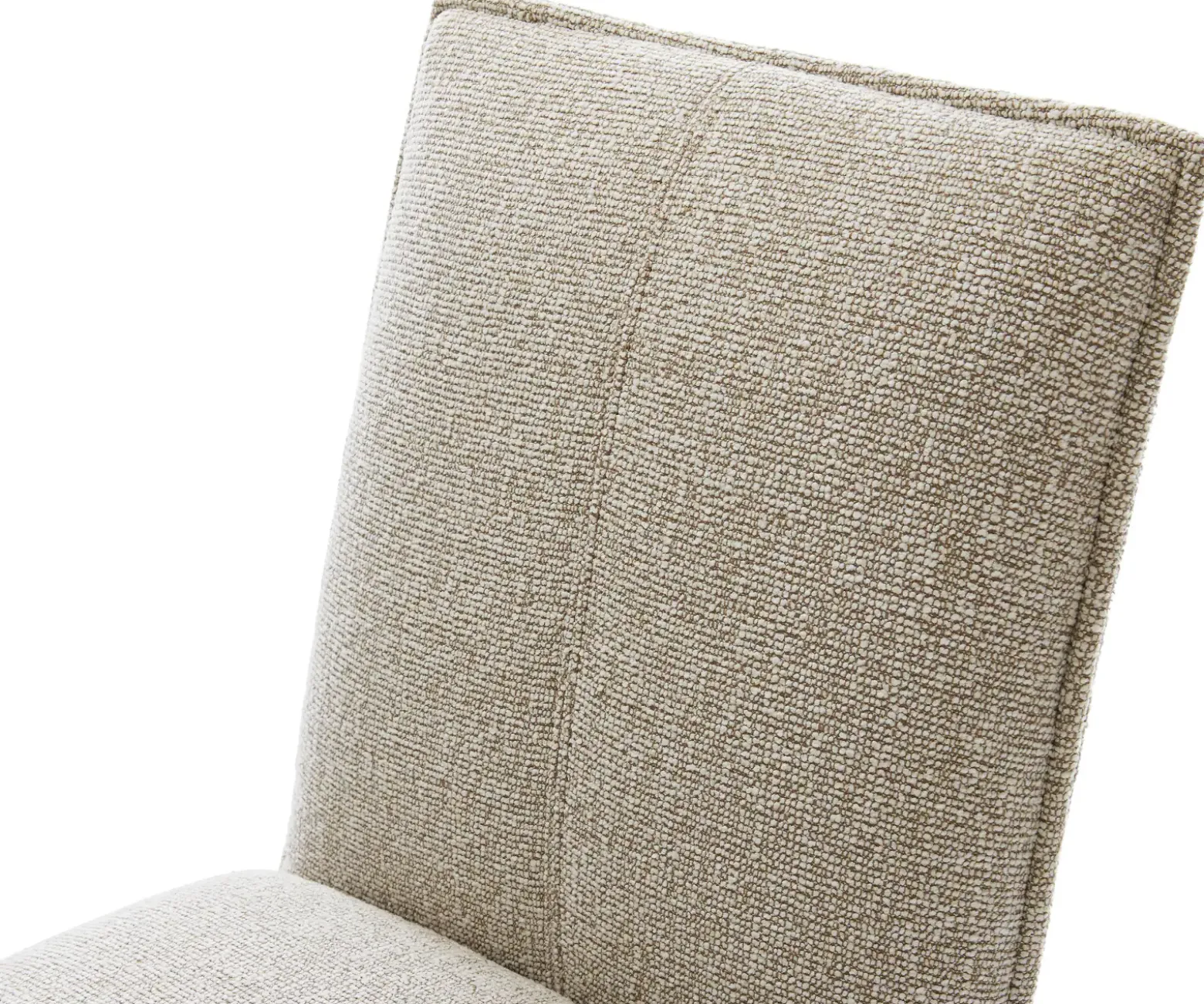 EsszimmerstuhlLelio-Flex Webstoff Soft Beige 4-Fuß konisch Schwarz Taschenfederkern Sofort versandfertig