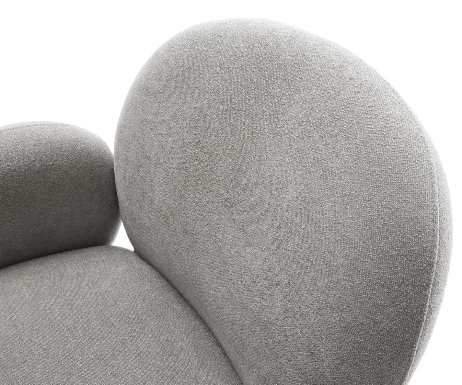 EsszimmerstuhlNube-Flex mit Armlehnen Strukturstoff Soft Grau 4-Fuß konisch Schwarz Taschenfederkern Sofort versandfertig