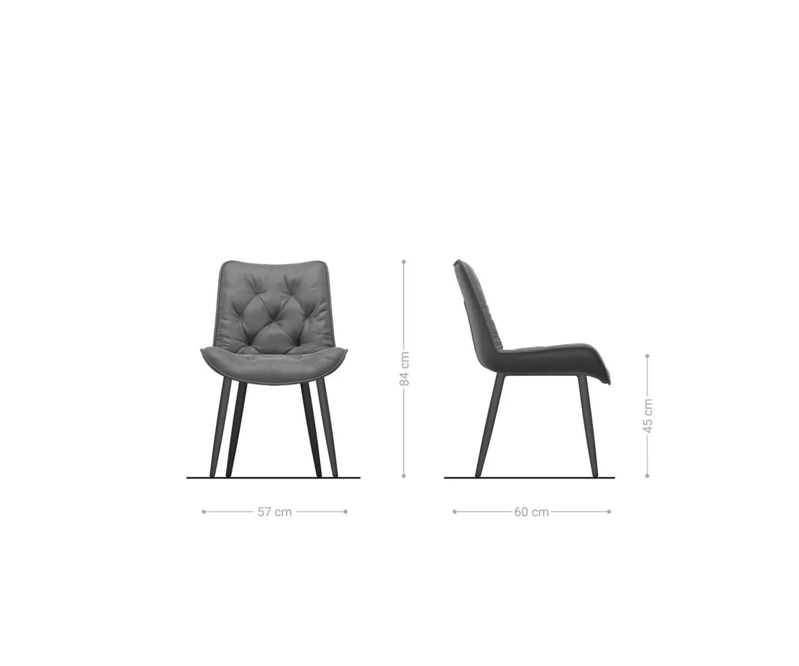 EsszimmerstuhlTaimi-Flex Webstoff Soft Beige 4-Fuß konisch Edelstahl Sofort versandfertig