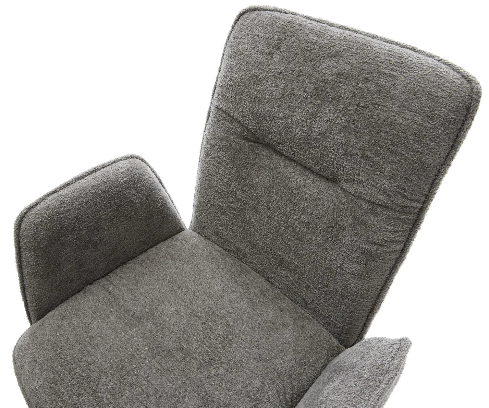 EsszimmerstuhlVinja-Flex Bouclé Soft Schlamm Kufengestell Edelstahl Sofort versandfertig