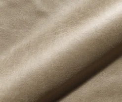 EsszimmerstuhlVinja-Flex Mikrofaser Beige Vintage Kreuzgestell konisch Edelstahl Sofort versandfertig