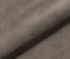 EsszimmerstuhlZelia-Flex mit Armlehnen Mikrofaser Taupe Vintage Kreuzgestell konisch Schwarz Taschenfederkern Sofort versandfertig