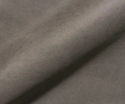 EsszimmerstuhlZoa-Flex Mikrofaser Taupe Vintage Kreuzgestell kantig Schwarz Taschenfederkern Sofort versandfertig