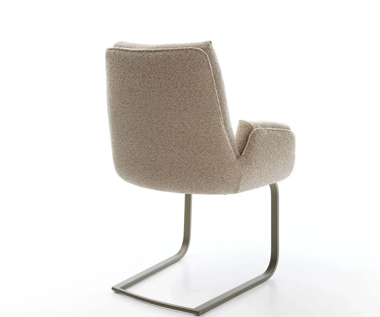 FreischwingerClea-Flex Bouclé Schlamm Freischwinger flach Effektfinish Titan Sofort versandfertig