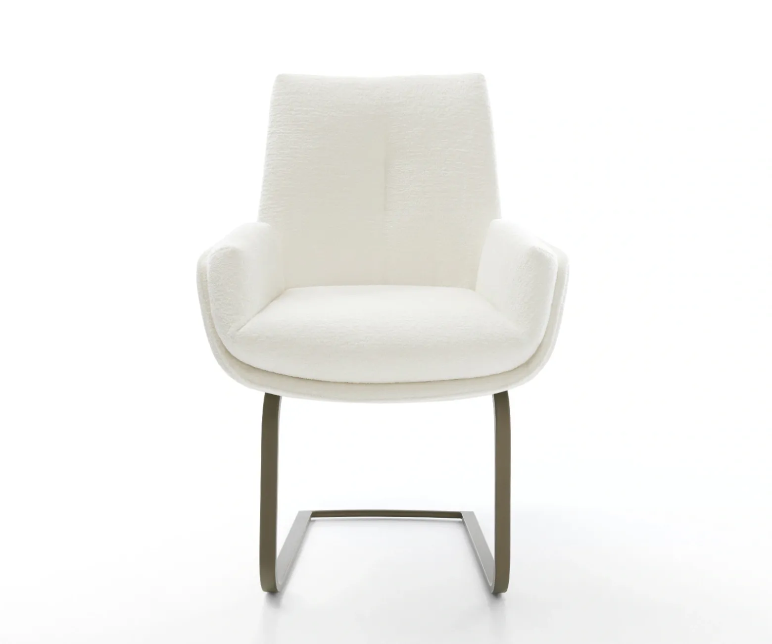 FreischwingerClea-Flex Bouclé Soft Beige Freischwinger flach Effektfinish Titan Sofort versandfertig