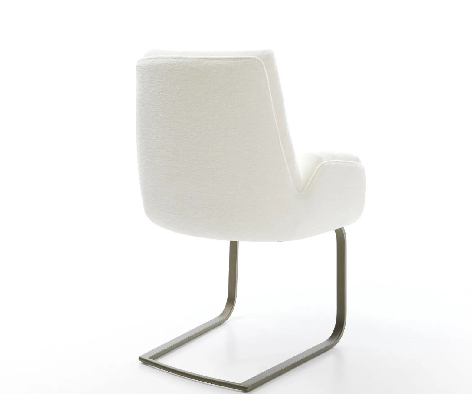 FreischwingerClea-Flex Bouclé Soft Beige Freischwinger flach Effektfinish Titan Sofort versandfertig