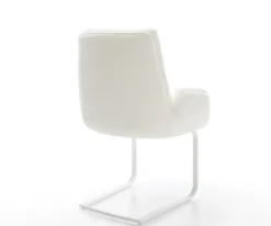 FreischwingerClea-Flex Bouclé Soft Beige Freischwinger flach Weiß Sofort versandfertig