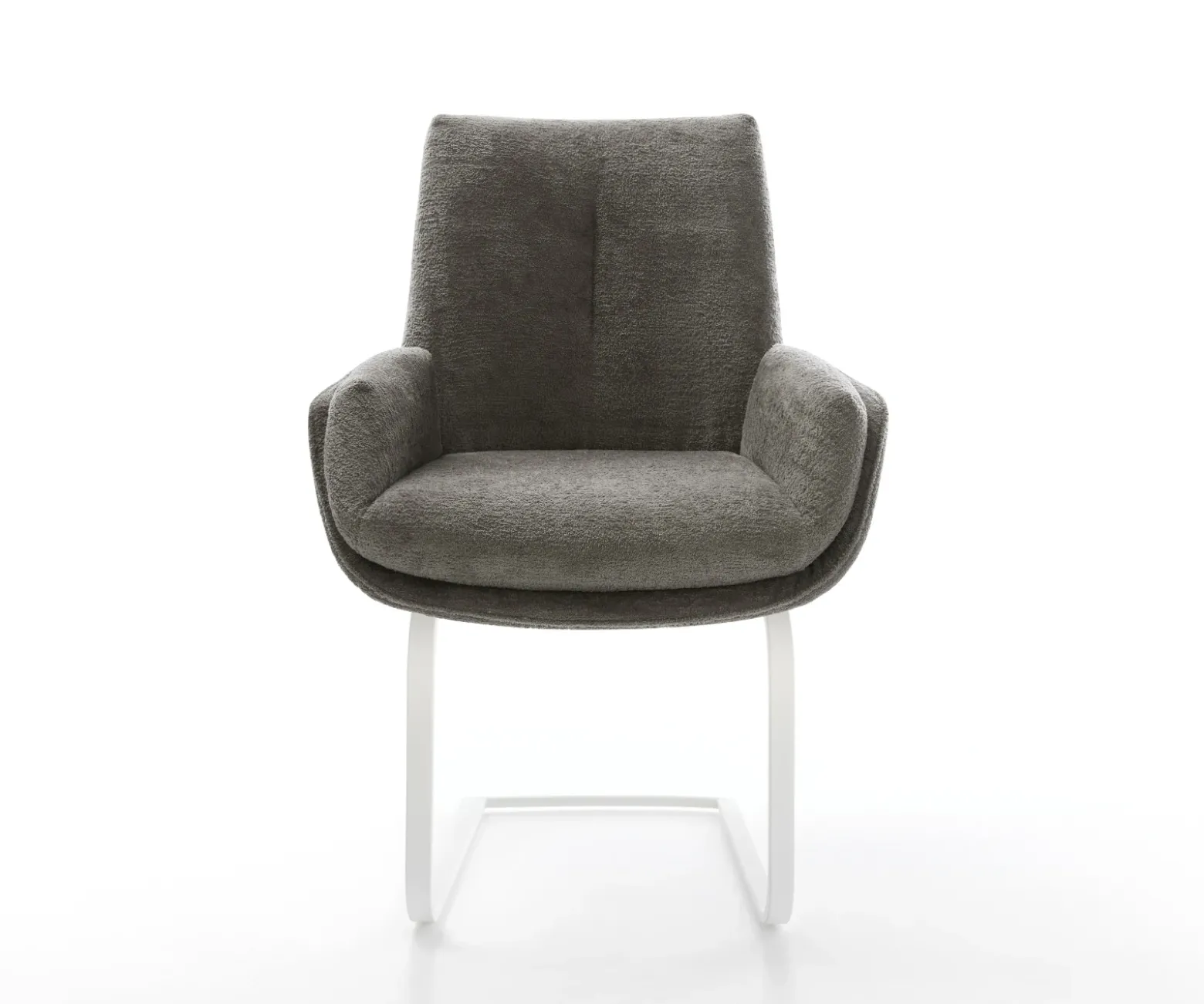 FreischwingerClea-Flex Bouclé Soft Schlamm Freischwinger flach Weiß Sofort versandfertig