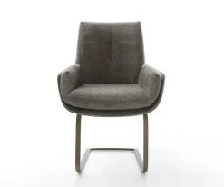 FreischwingerClea-Flex Bouclé Soft Schlamm Freischwinger flach Effektfinish Titan Sofort versandfertig