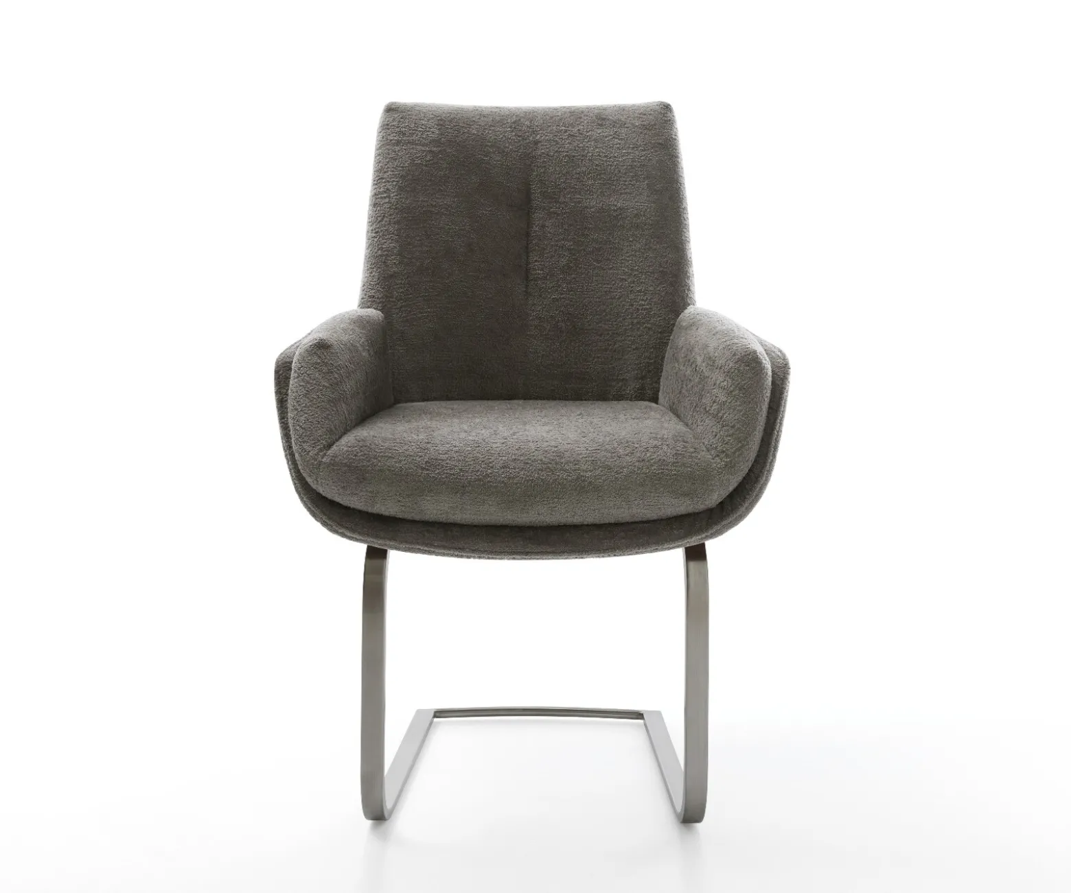 FreischwingerClea-Flex Bouclé Soft Schlamm Freischwinger flach Graphit Sofort versandfertig