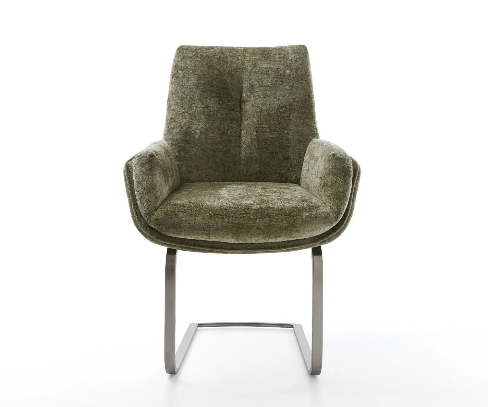 FreischwingerClea-Flex Chenille Olive Freischwinger flach Graphit Sofort versandfertig