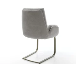 FreischwingerClea-Flex Strukturstoff Soft Grau Freischwinger flach Effektfinish Titan Sofort versandfertig