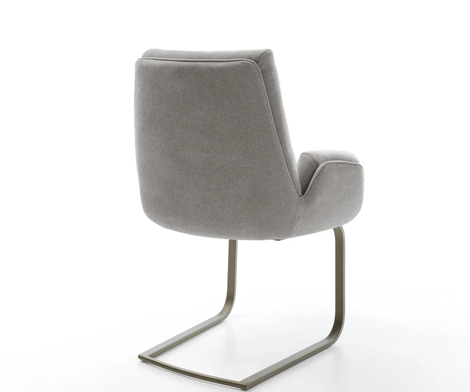 FreischwingerClea-Flex Strukturstoff Soft Grau Freischwinger flach Effektfinish Titan Sofort versandfertig