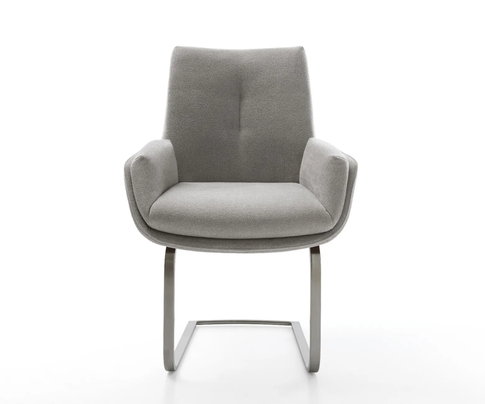 FreischwingerClea-Flex Strukturstoff Soft Grau Freischwinger flach Graphit Sofort versandfertig