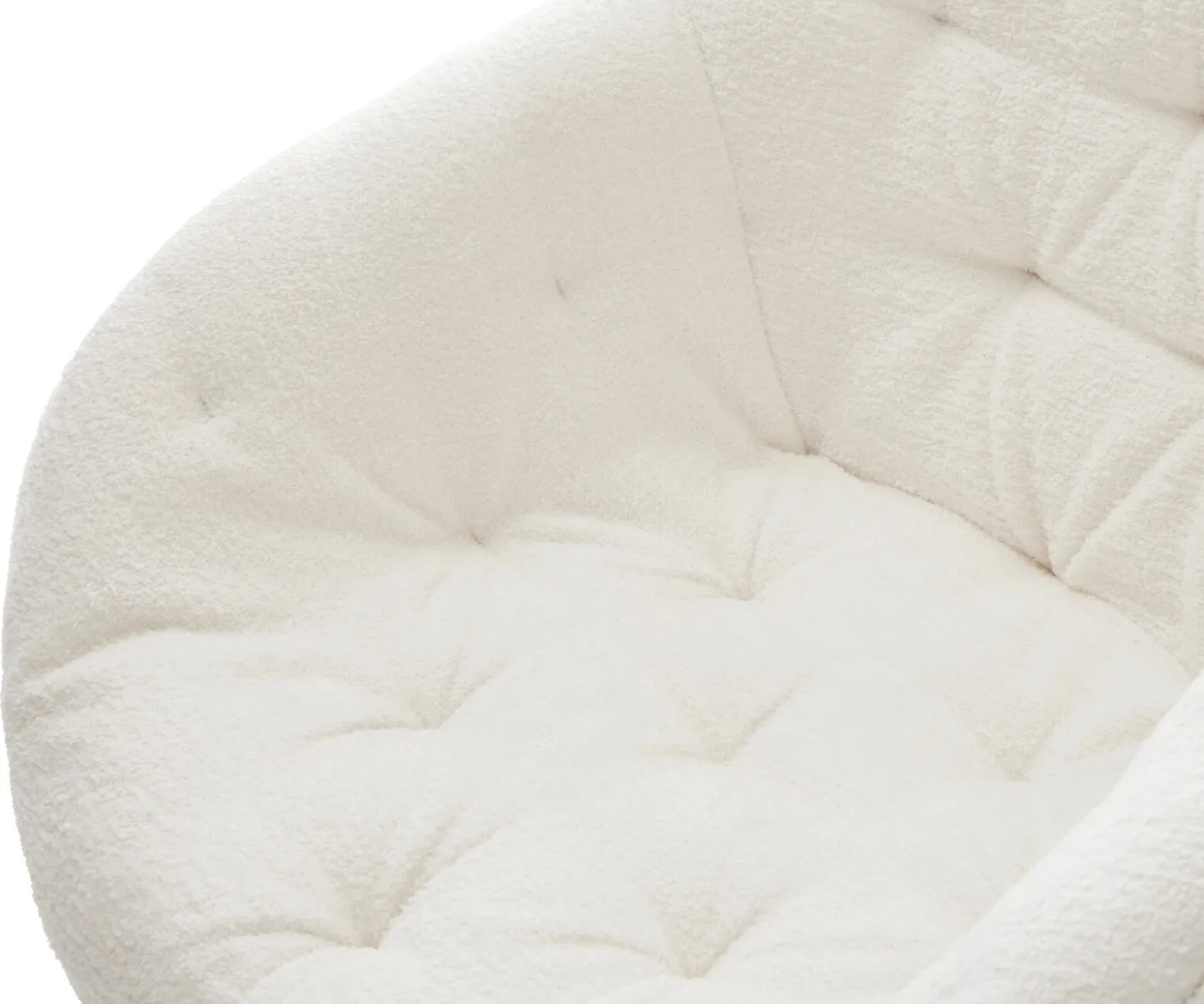 FreischwingerGaio-Flex Bouclé Soft Beige Freischwinger flach Graphit Sofort versandfertig