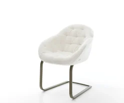 FreischwingerGaio-Flex Bouclé Soft Beige Freischwinger flach Effektfinish Titan Sofort versandfertig