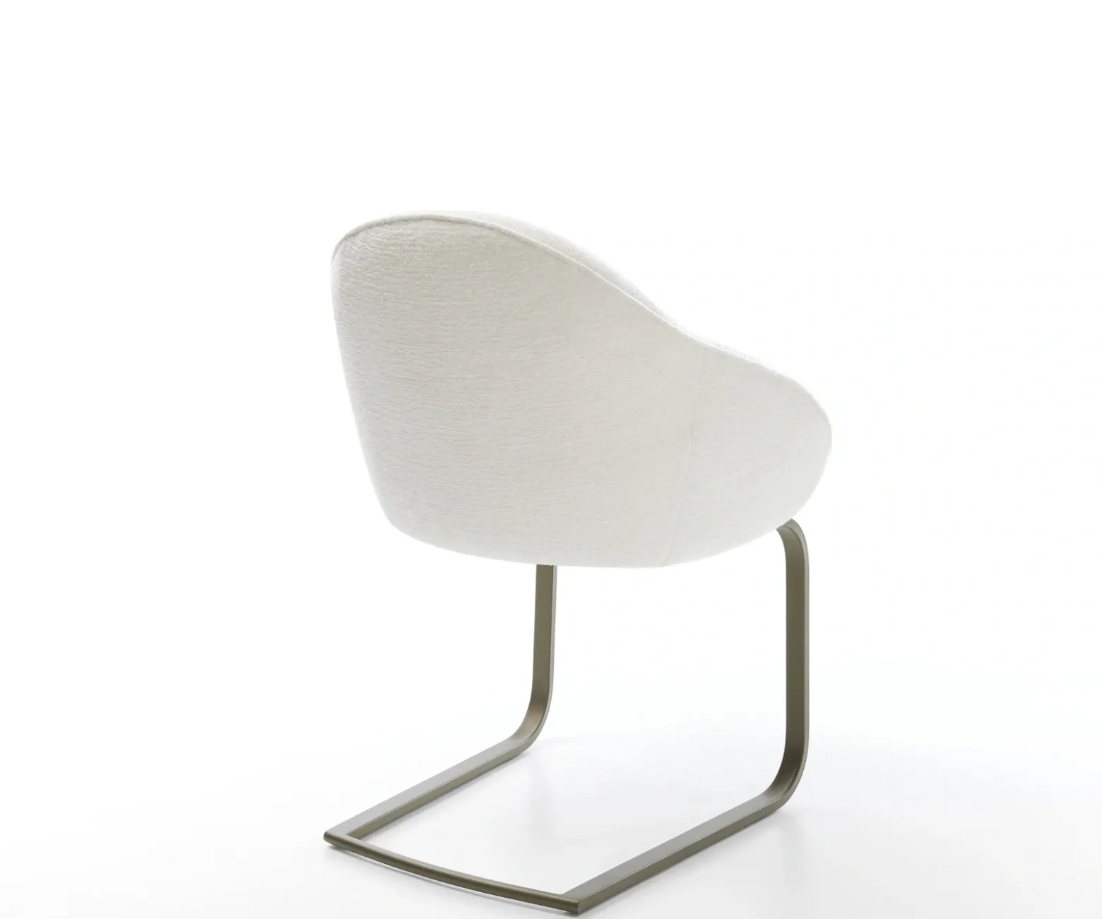 FreischwingerGaio-Flex Bouclé Soft Beige Freischwinger flach Effektfinish Titan Sofort versandfertig