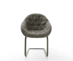 FreischwingerGaio-Flex Bouclé Soft Schlamm Freischwinger flach Effektfinish Titan Sofort versandfertig