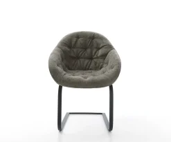 FreischwingerGaio-Flex Bouclé Soft Schlamm Freischwinger flach Schwarz Sofort versandfertig