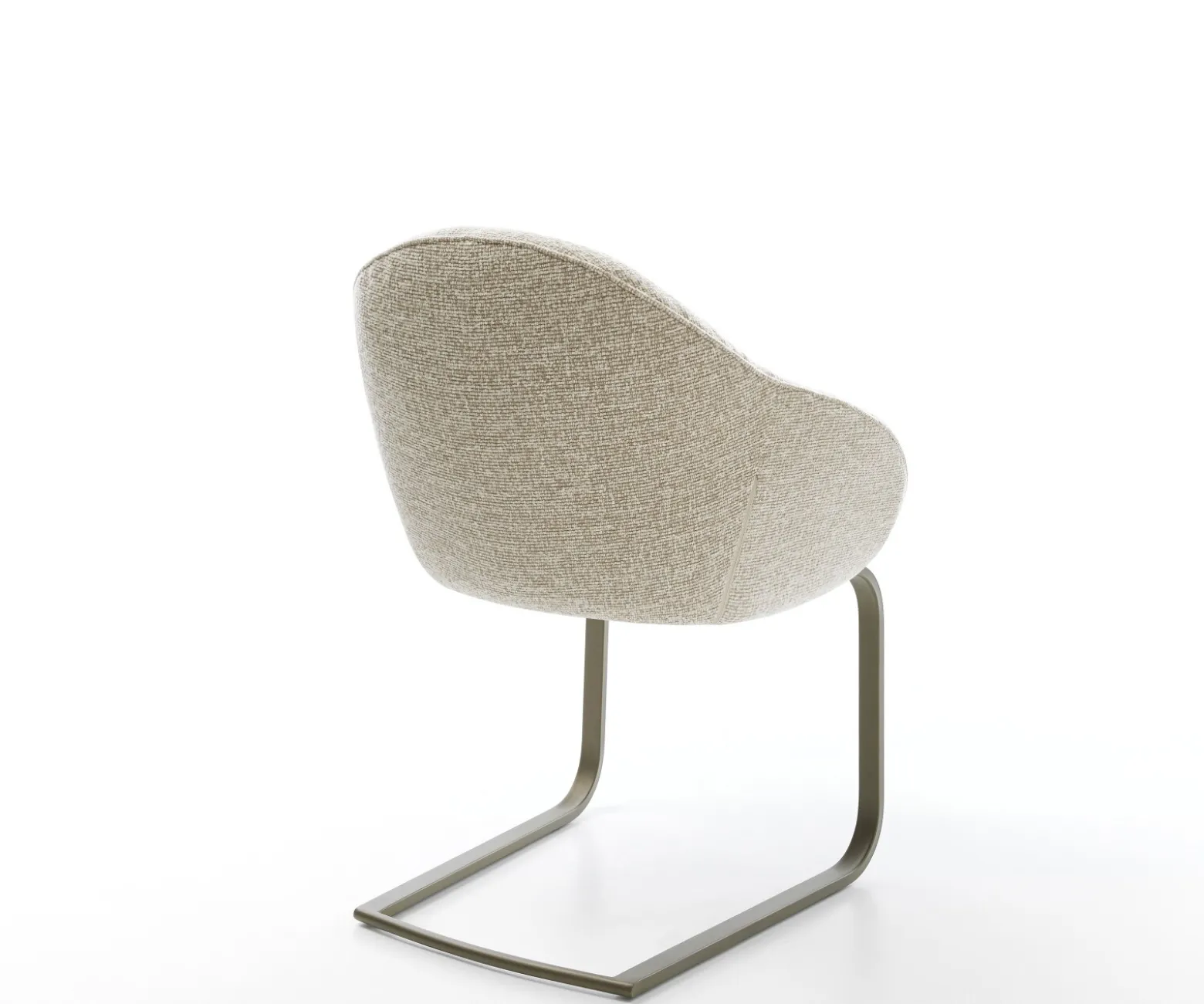 FreischwingerGaio-Flex Webstoff Soft Beige Freischwinger flach Effektfinish Titan Sofort versandfertig