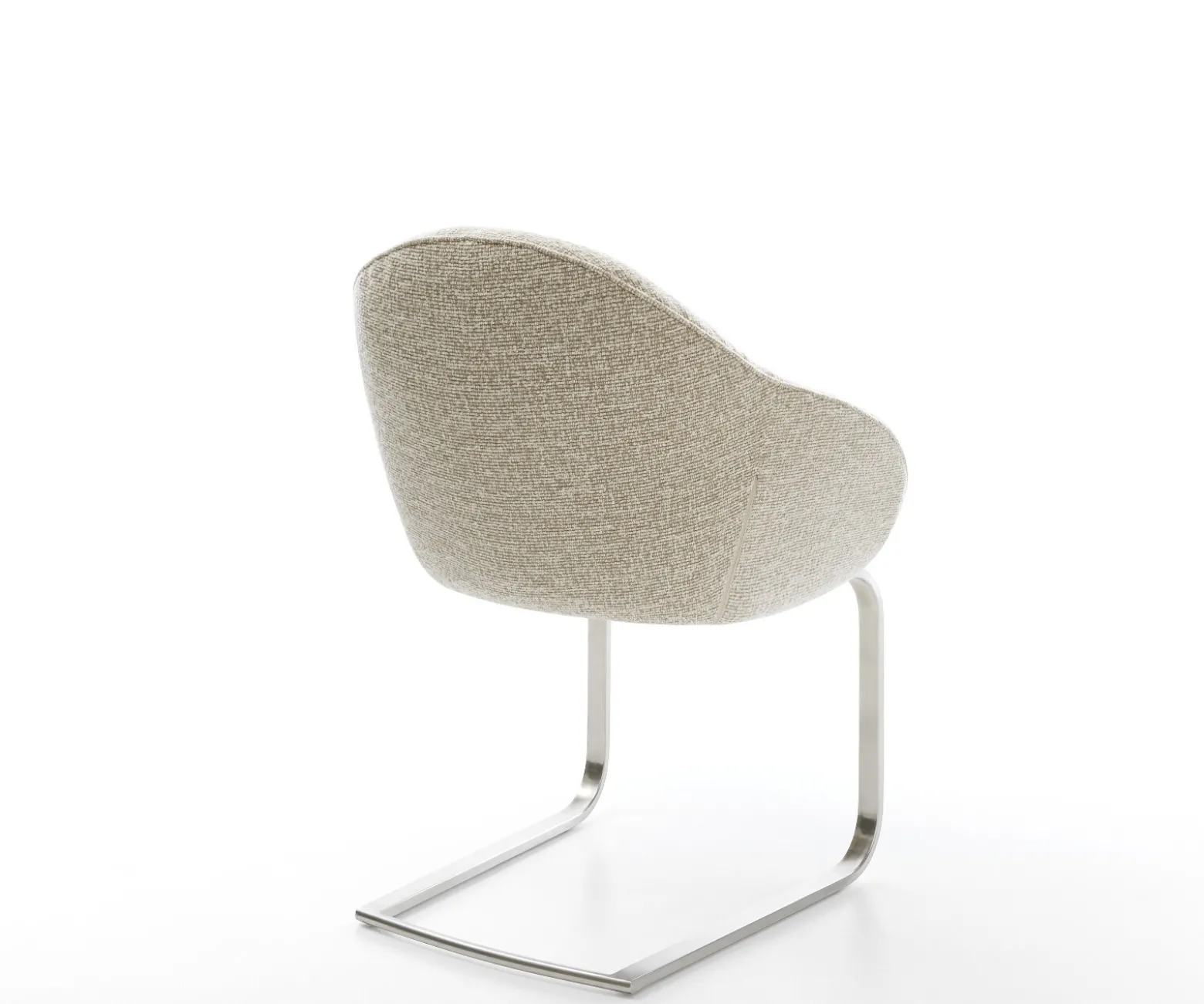 FreischwingerGaio-Flex Webstoff Soft Beige Freischwinger flach Edelstahl Sofort versandfertig