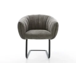 FreischwingerJada-Flex Bouclé Soft Schlamm Freischwinger flach Schwarz Taschenfederkern Sofort versandfertig
