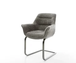 FreischwingerKaira-Flex Bouclé Soft Schlamm Freischwinger flach Graphit Sofort versandfertig