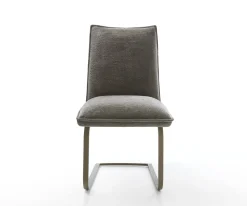 FreischwingerLelio-Flex Bouclé Soft Schlamm Freischwinger flach Effektfinish Titan Taschenfederkern Sofort versandfertig