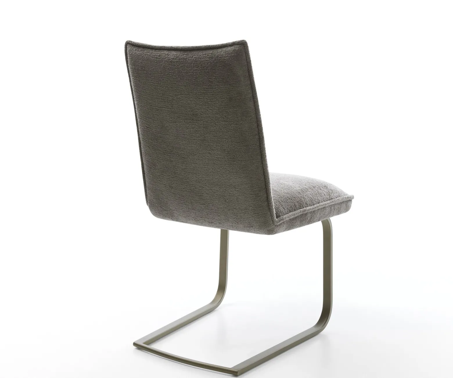 FreischwingerLelio-Flex Bouclé Soft Schlamm Freischwinger flach Effektfinish Titan Taschenfederkern Sofort versandfertig
