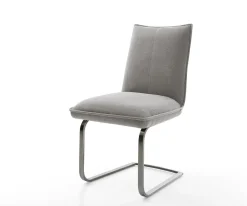 FreischwingerLelio-Flex Strukturstoff Soft Grau Freischwinger flach Graphit Taschenfederkern Sofort versandfertig