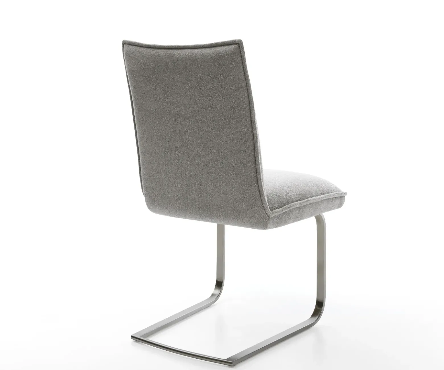 FreischwingerLelio-Flex Strukturstoff Soft Grau Freischwinger flach Graphit Taschenfederkern Sofort versandfertig