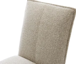 FreischwingerLelio-Flex Webstoff Soft Beige Freischwinger flach Edelstahl Taschenfederkern Sofort versandfertig