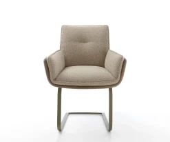 FreischwingerNela-Flex Materialmix Schlamm Freischwinger flach Effektfinish Titan Sofort versandfertig